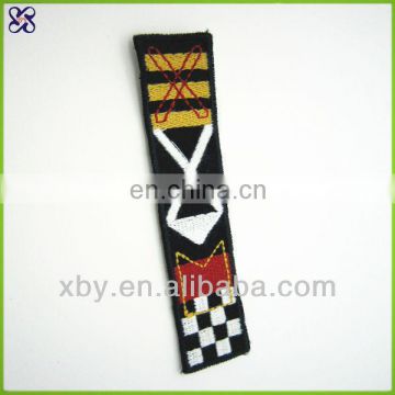 customized Iron on embroidery badge embrodiery flag