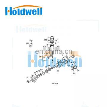 Holdwell 1A091-23540 lower thrust washer diesel engine V2203 kubota parts