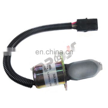 In stock NEW FUEL SHUT-OFF SOLENOID FITS Cummins and Yanmar engine 129953-77803 2995377803 1753ES12A6UC3B1 SA426012