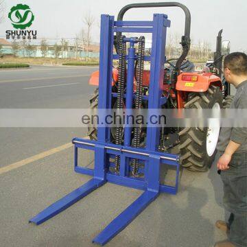 Custom tractor mounted  forklift front and rear 3 point forklift