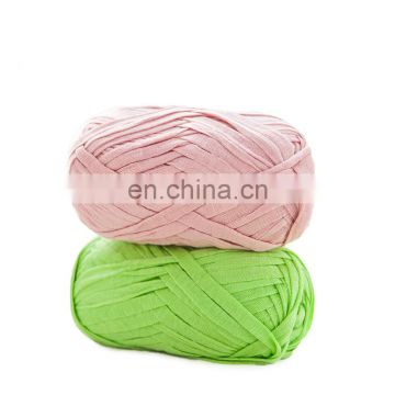 Yarncrafts Colorful Quick Work Up Household Ribbon Projects pure polyester Blanket Textile Yarn