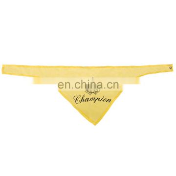 100% cotton triangle multifunctional doggie bandana yellow pet bandana