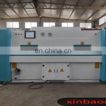 Full-automatic double workbench vacuum membrane hot press machine for pvc to wooden door