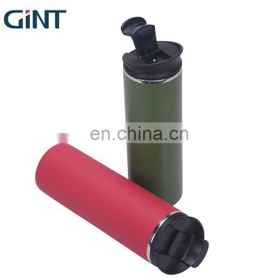 2021 Gint popular Double wall  480ml Flip Lid coffee mug Insulated stainless steel  drink bottle