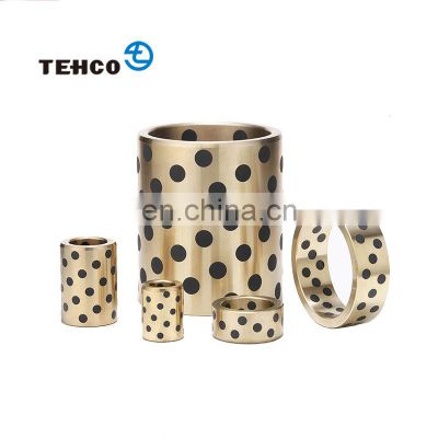 TEHCO Graphite Cooper Alloy Solid Lubricating Bronze Bushing Good Capacity for Casting for Ship and Steam Engine Machine Bushing