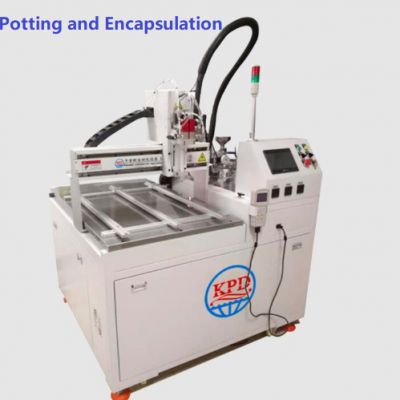 5:1 silicone dispenser potting machine for solar PV junction box.