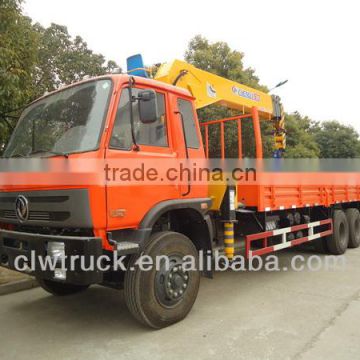 2014 Hot sale Dongfeng 10T cargo truck mounted crane