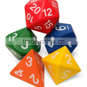 high quality colored polyhedral dice set