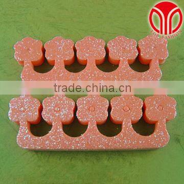 Eva material bulk wholesale Customized glitter toe separator