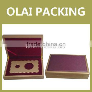 promotinal wooden coin case,china wooden case