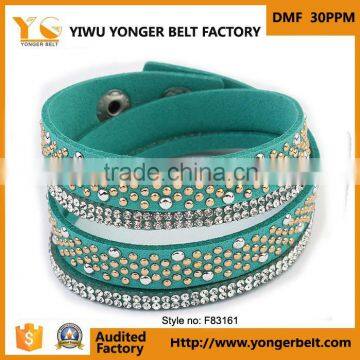 Wide Good Quality Fashion Green Wholesale Luxurious Bracelets