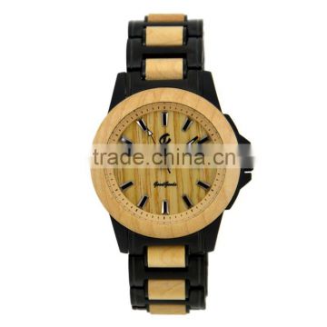 2014 High quality and hot sale stainless steel &wood wristwatch with Japanese movement by handmade                        
                                                Quality Choice