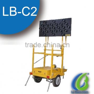 Lubao cheap price solar led road Traffic Sign Trailer