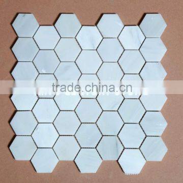 King Century low price 2 inch hexagon mosaic tile for kitchen mosaic wholesaler