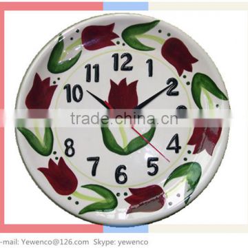ceramic plate clock