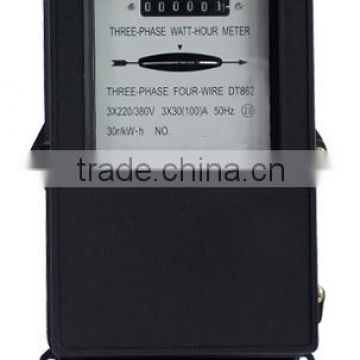 DT862 three-phase electromechnical ac active electric energy meter