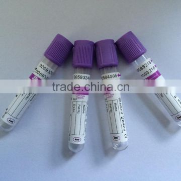 vacuum blood collection tubes with EDTAK2/K3 additives