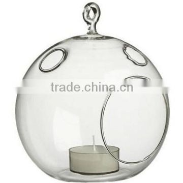 onion shape tealight holder, glass material