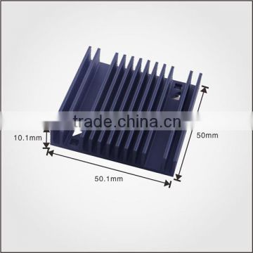 Manufacturer supply custom 6063 extrusion heatsink with black anodized