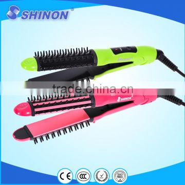 MINI SHINON 2 IN 1 hair curler hair straightener comb brush