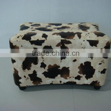 Simple milk texture square leather stools