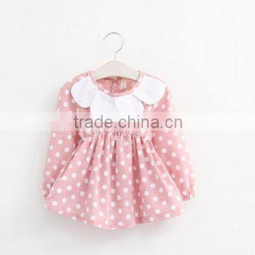 2016 Fashion Soft Baby Dress With Collect Waist Style