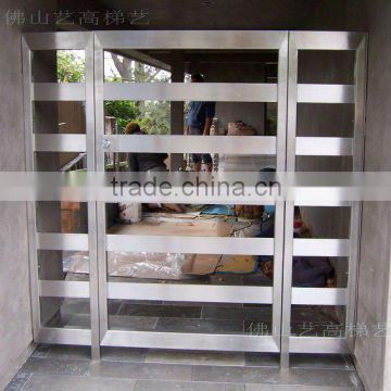 Glass Stainless steel gate
