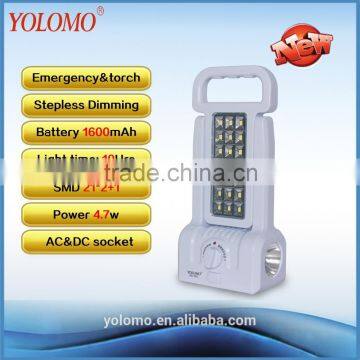 potable rechargeable led emergency light with torch