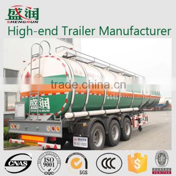 Stainless steel tank semi trailer for fuel transportation