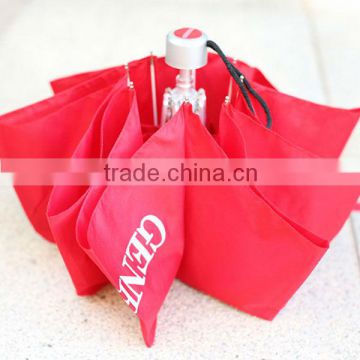 Mini portable free gift umbrella for big red color