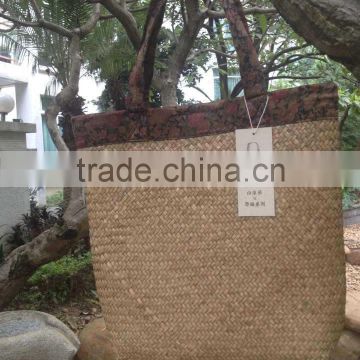 Pure hand made straw plaited article handbag