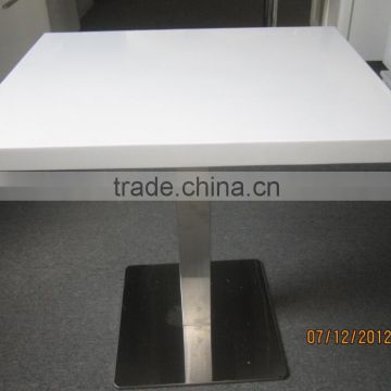 Top quality Cheapest white artificial stone restaurant dining ,coffee,tea table,KFC Table