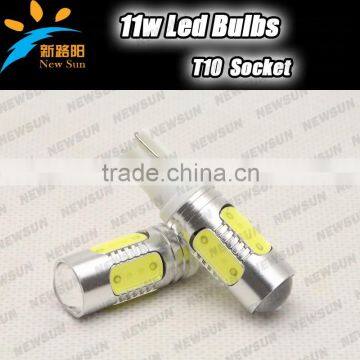 11W T10 1250 W5W 5 SMD White LED Auto Turn Backup Reverse Light Bulb