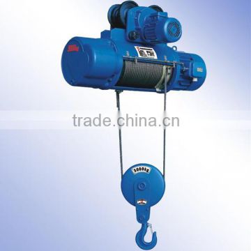 CD1/MD1 electric wire rope lifting hoist capacity 3t