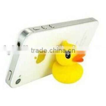 Customized Cartoon Duck Silicone Material Mobile Phone Stand