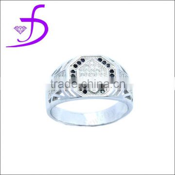 Wholesale 925 sterling silver micro pave zircon turkish man ring