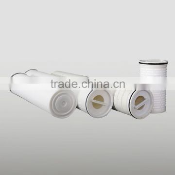 Lastest!!! New design High Flow Rates high flow pleated filter cartridge