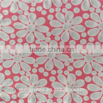 excellent quality knitting lace fabric with white holes/african lace fabrics wholesale for African ladies suits