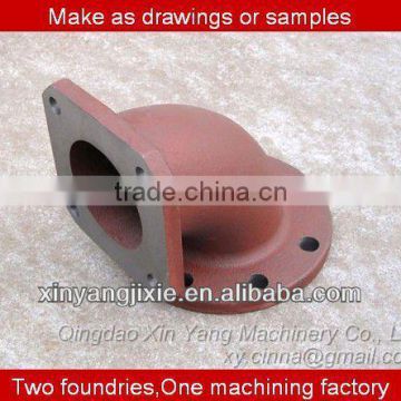 sand cast cast iron pipe fitting in mechanical parts&fabrication services