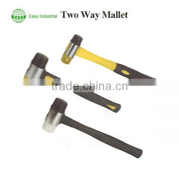 Two Way Mallet With Fibreglass Handle