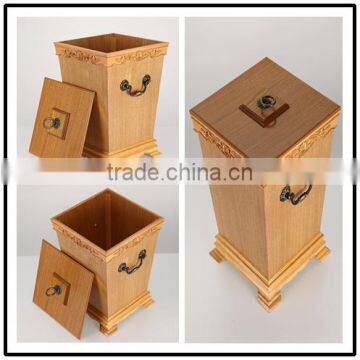 Most Popular Resistant Special Handmade Wooden Dustbin