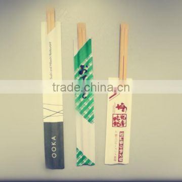 Disposal tensoge bamboo chopsticks with logo printed