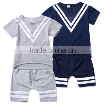 wholesale fashion high quality cute print girls' clothing set children summer clothes set