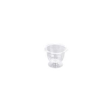 Clear Beautiful Hexagon Lace PS Plastic Jelly Cups 123ml For Cocktail Party