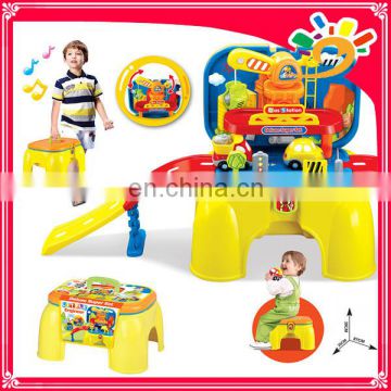 Hot Sell Track Construction Storage Chair/ Railway Toys for Kids