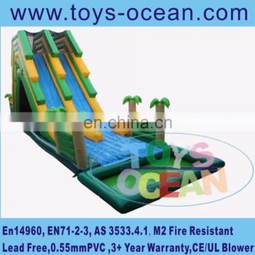 jungle large hippo inflatable water pool slides for outdoor amusement