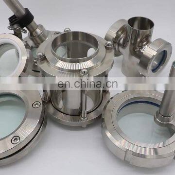 Sanitary Triclamp Borosilicate Sight Glass for BHO extractor vessel and recovery tank