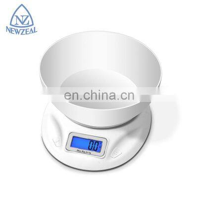 Wholesale Rated Load LCD Food Digital Scale Electronic Kitchen Scale Detachable Weighing Bowl