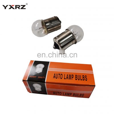 China manufacturer miniature bulb 12v 10w ba15s parking brake turn signal light g18 auto halogen bulb