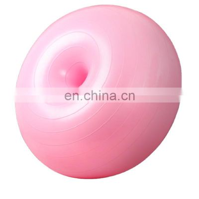 New Fashion Pvc 50cm Donut Yoga Ball For Seating Fitness Balance